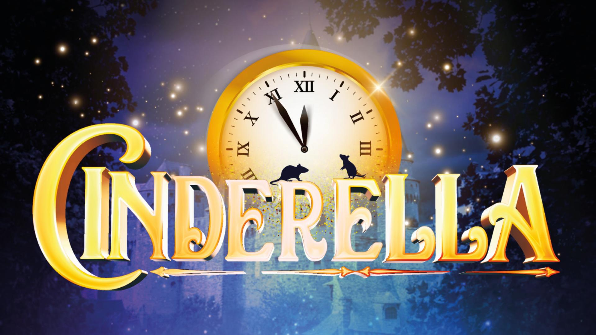 Graphic image of wording Cinderella